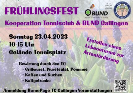Frühlingsfest/ Kooperation TCG mit dem BUND Gailingen